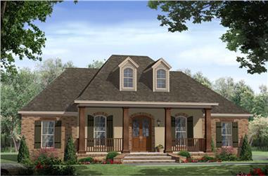 4-Bedroom, 2200 Sq Ft Acadian Home Plan - 141-1148 - Main Exterior