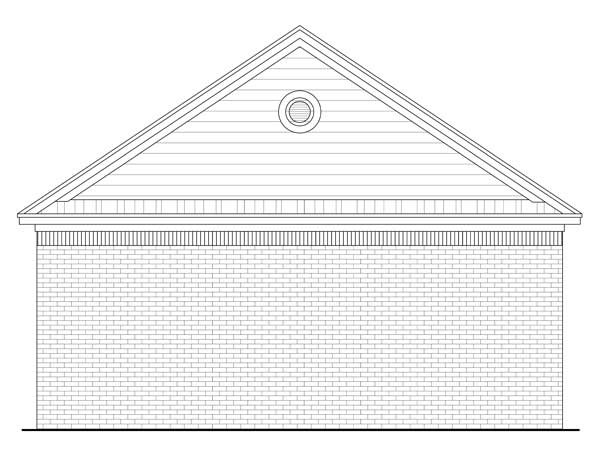 Home Plan Rear Elevation of this 0-Bedroom,576 Sq Ft Plan -141-1149
