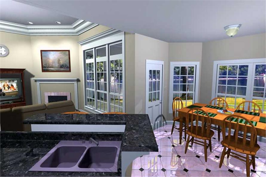 Interior Kitchen of this 3-Bedroom,2207 Sq Ft Plan -2207