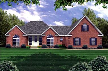 4-Bedroom, 2251 Sq Ft Country Home Plan - 141-1194 - Main Exterior