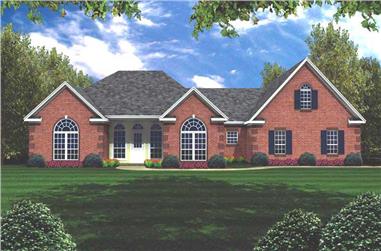 3-Bedroom, 2251 Sq Ft Traditional Home Plan - 141-1205 - Main Exterior