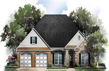 3-Bedroom, 2006 Sq Ft Country House Plan - 141-1207 - Front Exterior