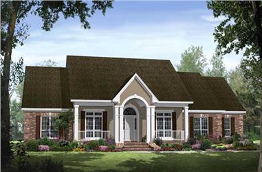 4-Bedroom, 2769 Sq Ft Country Home Plan - 141-1225 - Main Exterior