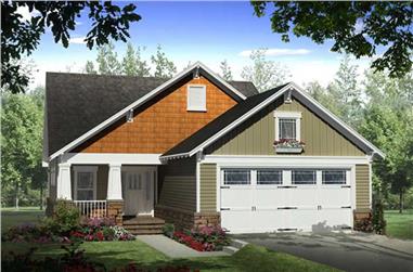 3-Bedroom, 1800 Sq Ft Country Home Plan - 141-1228 - Main Exterior