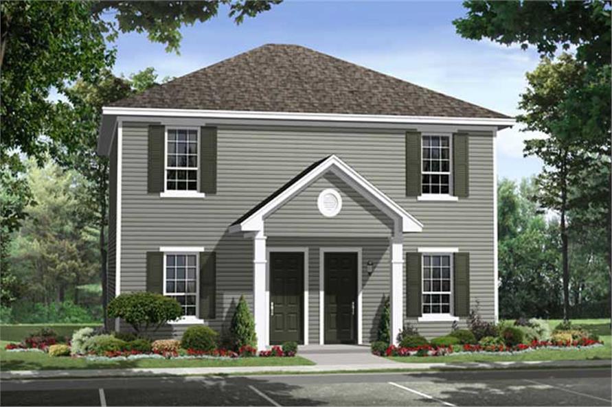 2-Bedroom, 1962 Sq Ft Country Home Plan - 141-1229 - Main Exterior