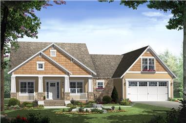 3-Bedroom, 1800 Sq Ft Ranch Home Plan - 141-1239 - Main Exterior