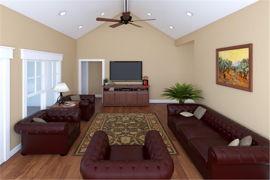 Great Room of this 3-Bedroom, 1637 Sq Ft Plan - 141-1242