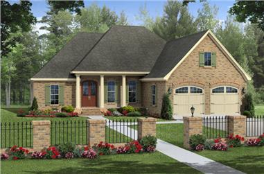 3-Bedroom, 1837 Sq Ft Traditional House Plan - 141-1265 - Front Exterior