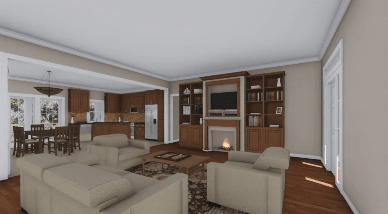 Great Room of this 3-Bedroom, 1951 Sq Ft Plan - 141-1270