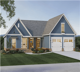 Country Ranch House - 3 Bedrms, 3 Baths - 2066 Sq Ft - Plan #141-1322