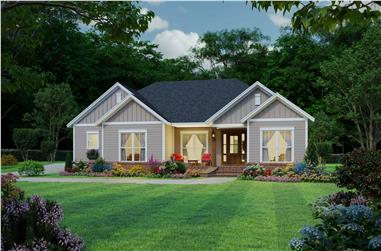 3-Bedroom, 1531 Sq Ft Country Home Plan - 141-1332 - Main Exterior