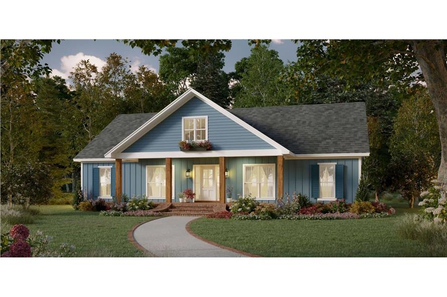 Front View of this 3-Bedroom,2152 Sq Ft Plan -141-1338