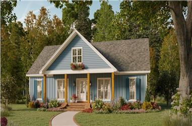 3-Bedroom, 1762 Sq Ft Country Home Plan - 141-1338 - Main Exterior