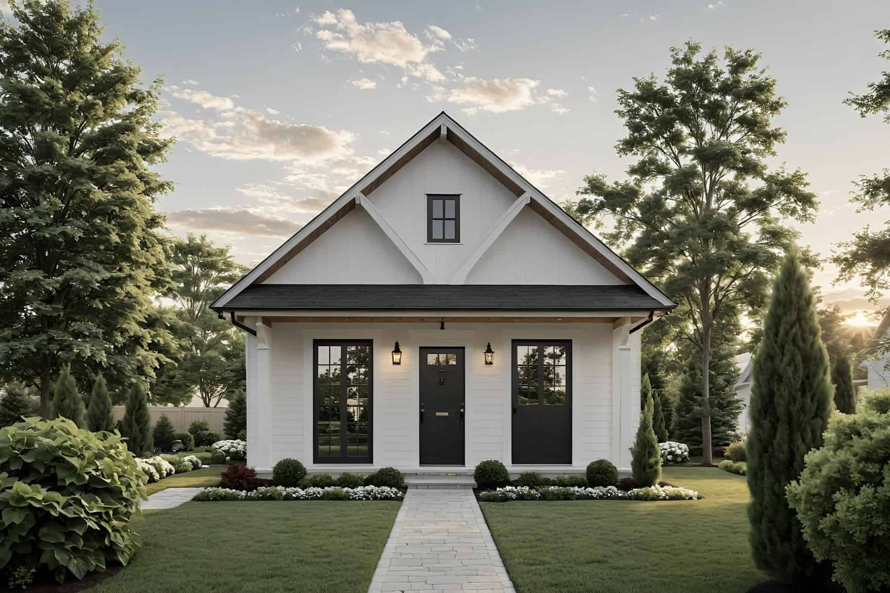 Front elevation of Country home (ThePlanCollection: House Plan #141-1353)