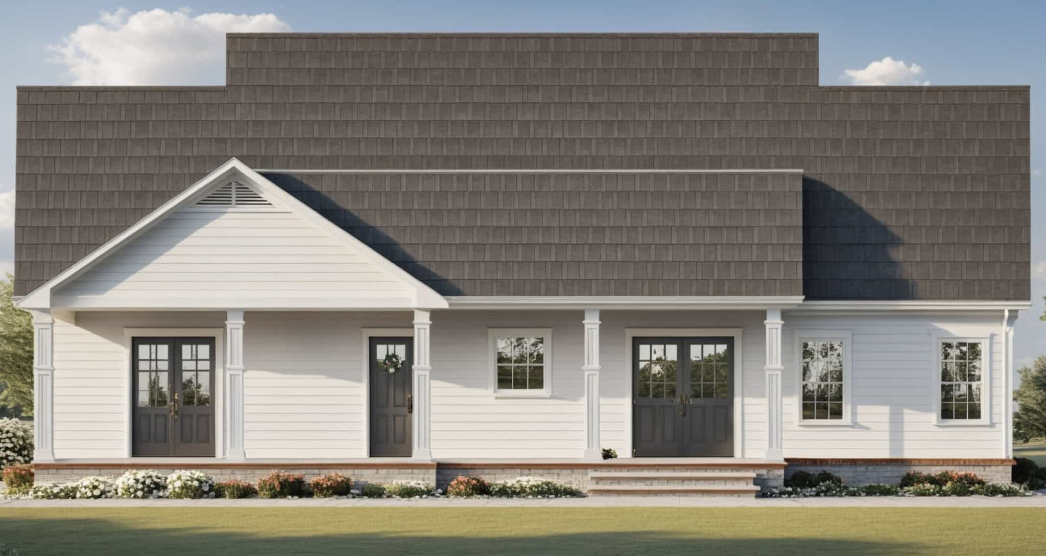 Rear View of this 3-Bedroom,1640 Sq Ft Plan -141-1360