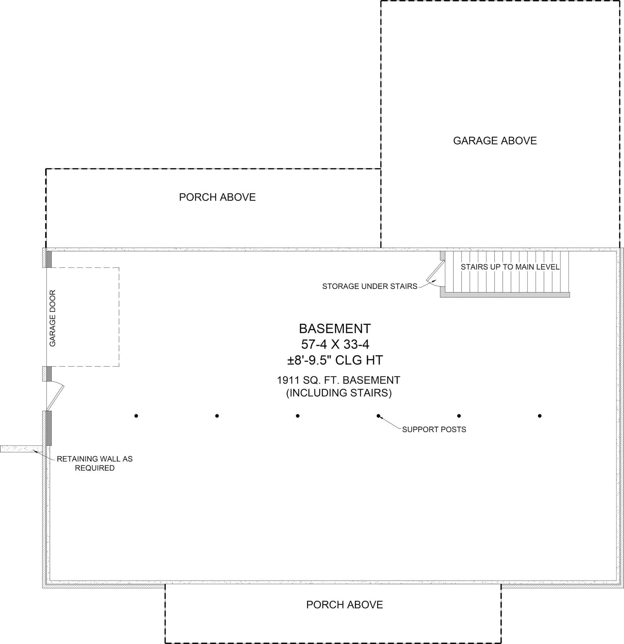 Basement of Country Plan #141-1362