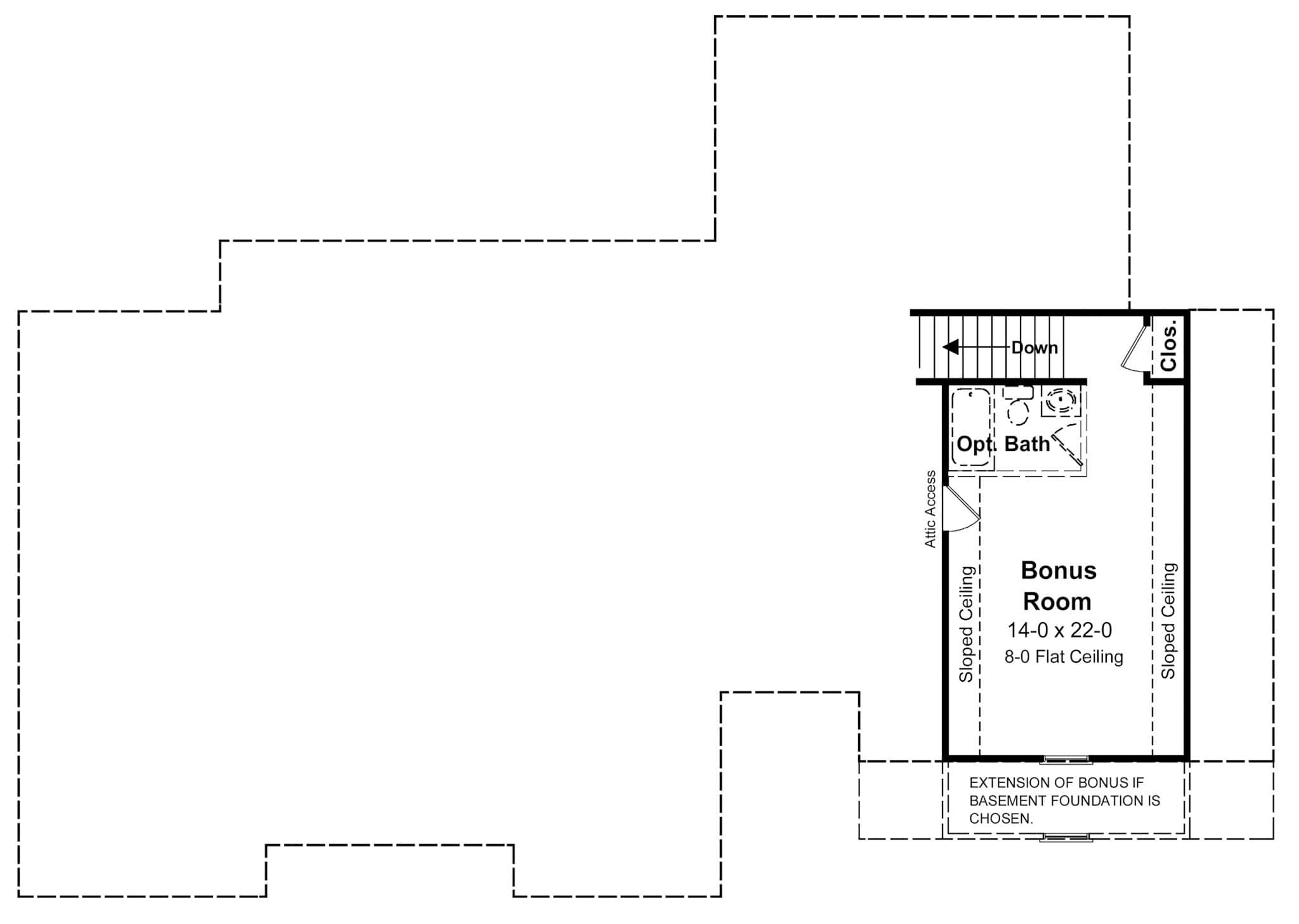 Bonus Room of European Plan #141-1363