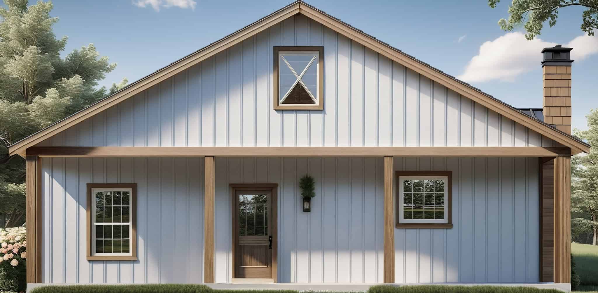 Rear View of this 4-Bedroom,2000 Sq Ft Plan -141-1365