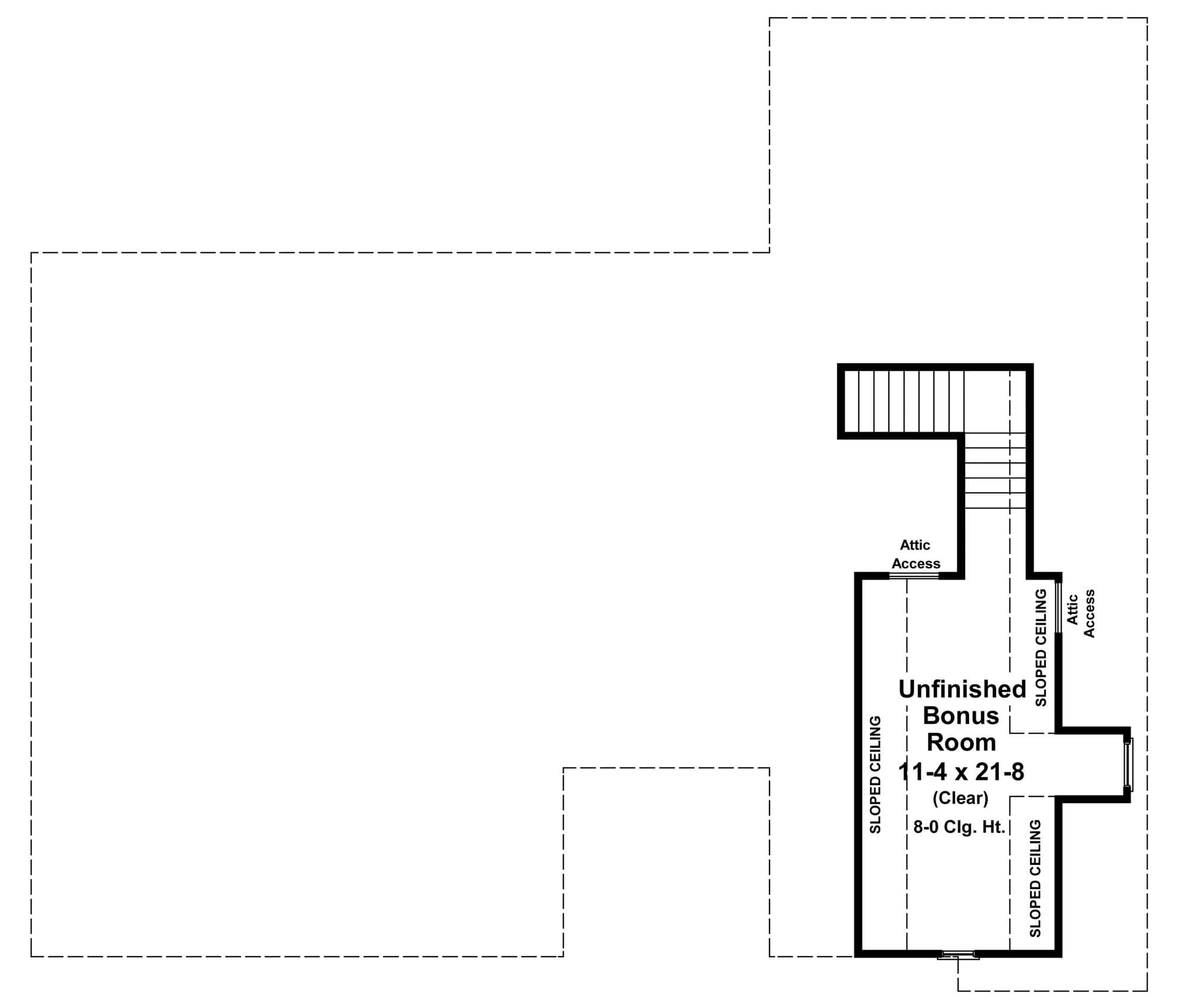 Bonus Room of Farmhouse Plan #141-1368