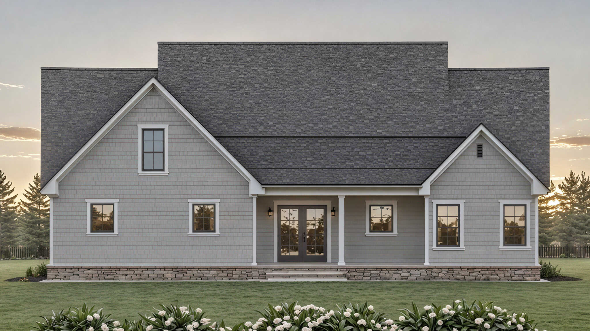 Rear View of this 3-Bedroom,2107 Sq Ft Plan -141-1385