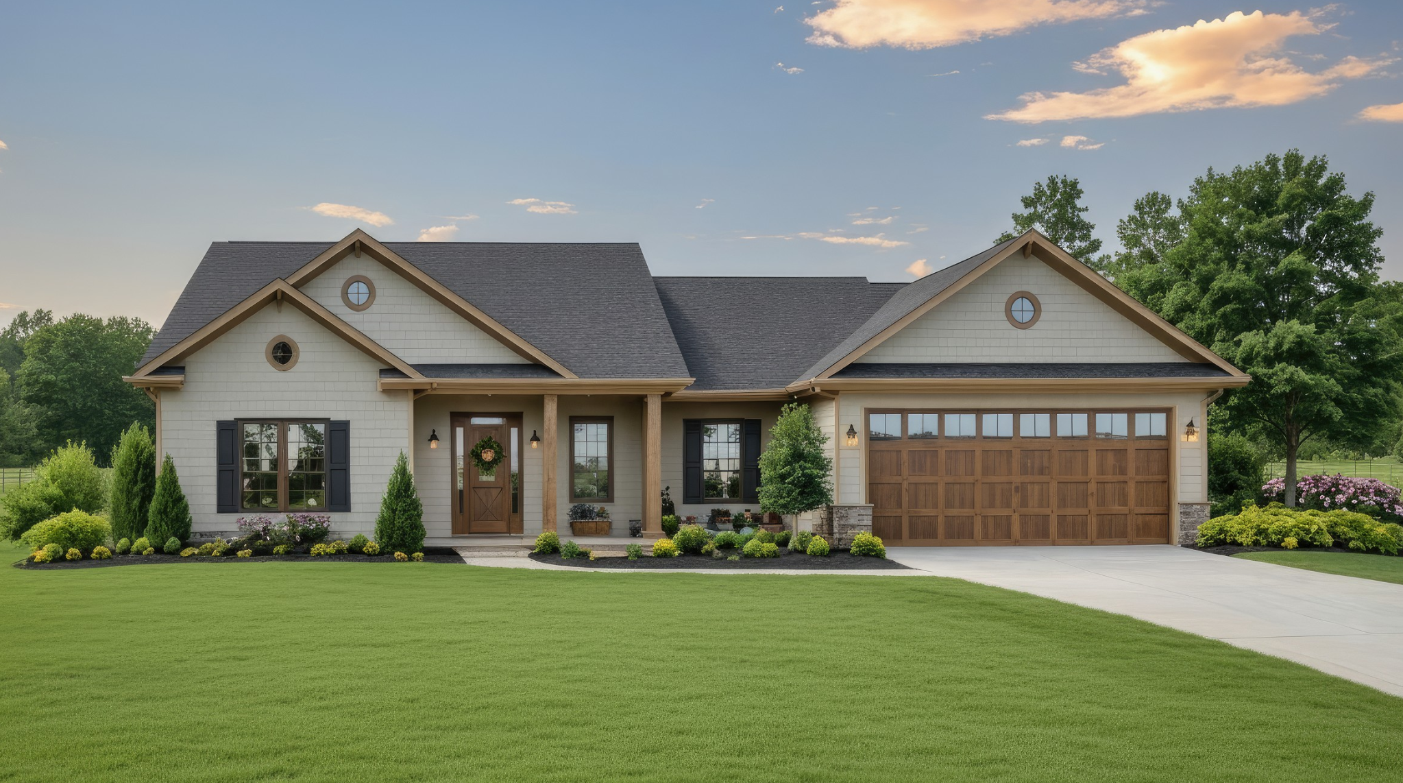 Front elevation of Country home (ThePlanCollection: House Plan #141-1392)