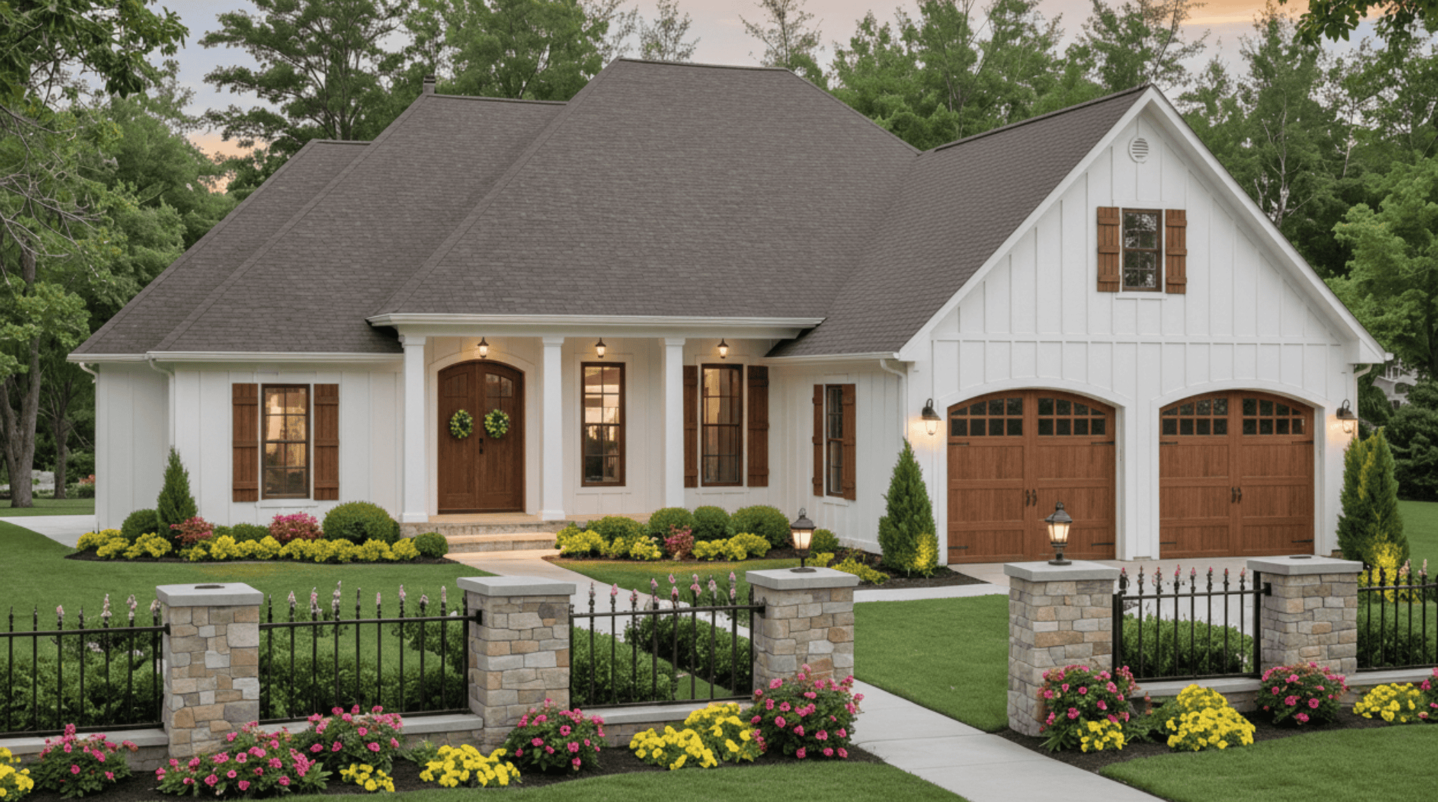 Front elevation of Country home (ThePlanCollection: House Plan #141-1393)