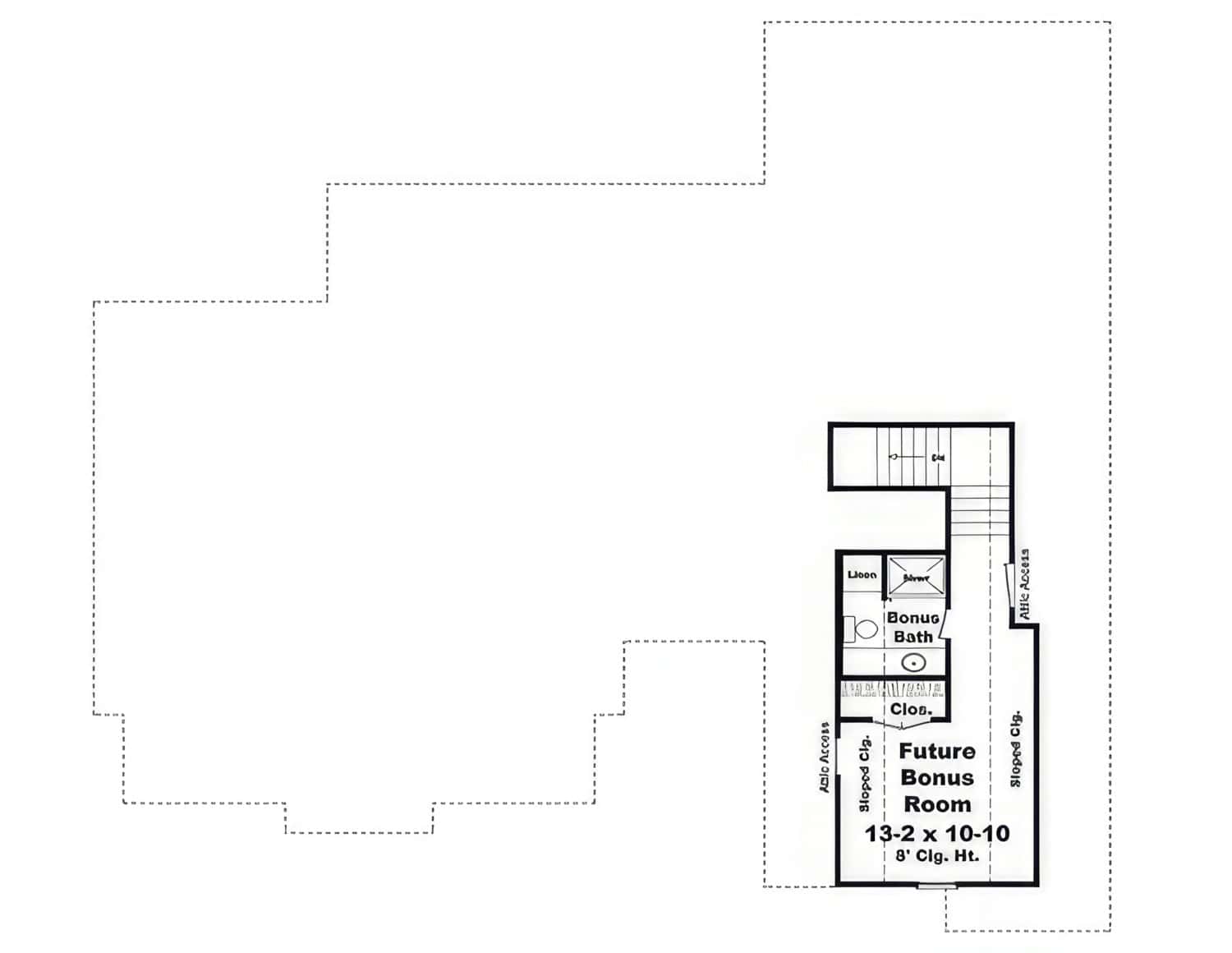 Bonus Room of European Plan #141-1400