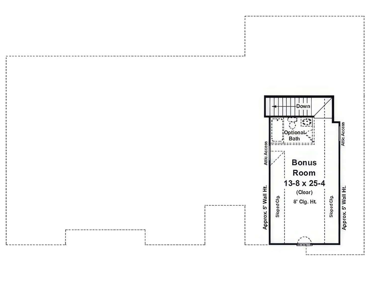 Bonus Room of Country Plan #141-1402
