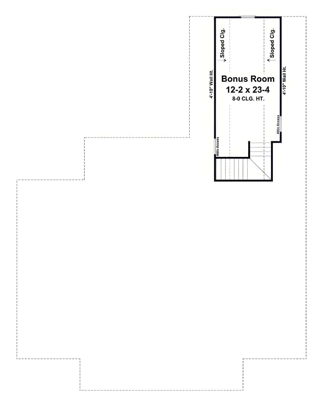 Bonus Room of Country Plan #141-1431