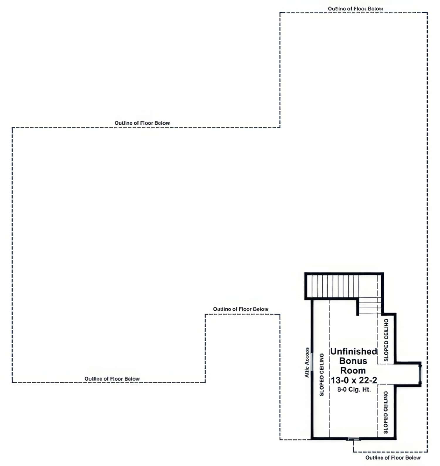 Bonus Room of Country Plan #141-1438