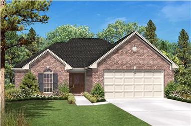 3-Bedroom, 1600 Sq Ft Country House Plan - 142-1012 - Front Exterior