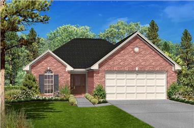 3-Bedroom, 1700 Sq Ft French Home Plan - 142-1030 - Main Exterior