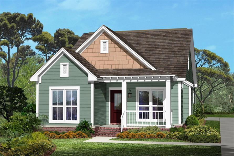 Narrow Craftsman  Home  Plan 3 Bedrooms 2 Baths Plan 