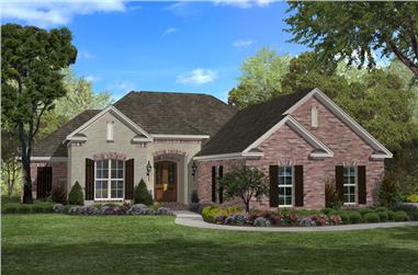 3-Bedroom, 1800 Sq Ft Country Home Plan - 142-1043 - Main Exterior