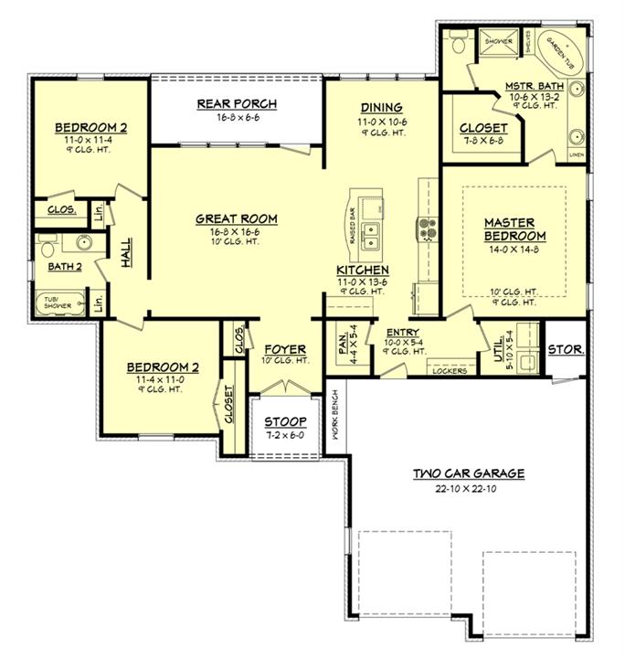 House Plan 142 1049 3 Bdrm 1600 Sq, 1600 To 1700 Square Foot House Plans