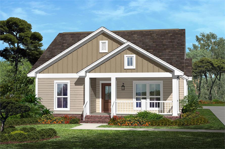  House  Plan  142 1054 3 Bdrm 1 375 Sq Ft Cottage Home  