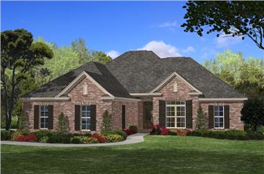 4-Bedroom, 1850 Sq Ft Acadian House Plan - 142-1085 - Front Exterior