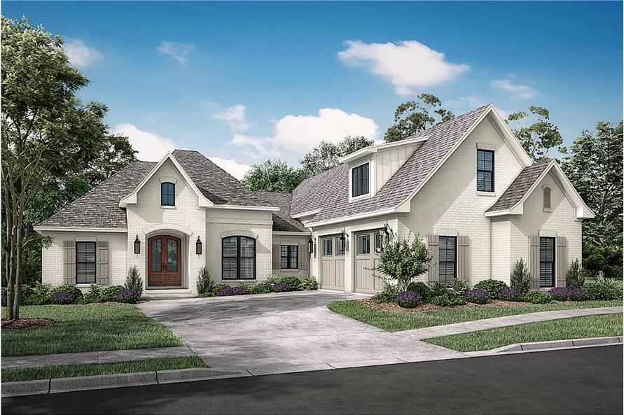 Front View of this 3-Bedroom,2405 Sq Ft Plan -142-1150