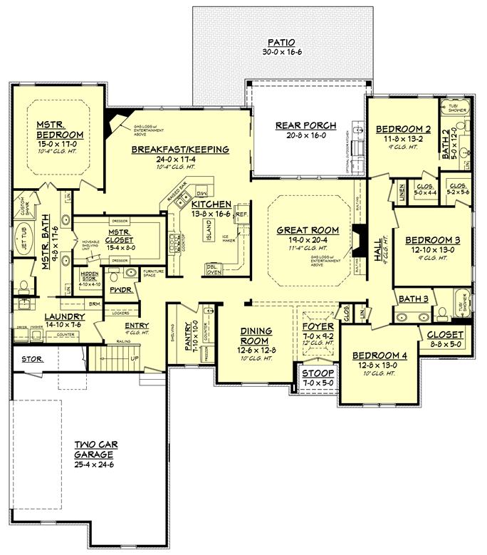 Country House Plan 142 1151 4 Bedrm 3287 Sq Ft Home Plan