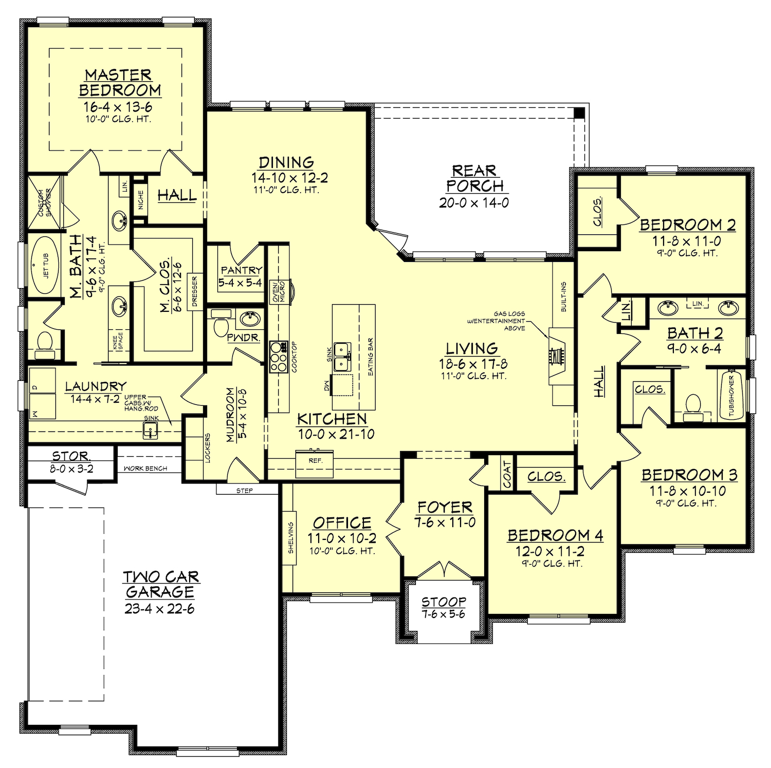  4  Bedrm 2506 Sq Ft European House Plan  142 1162