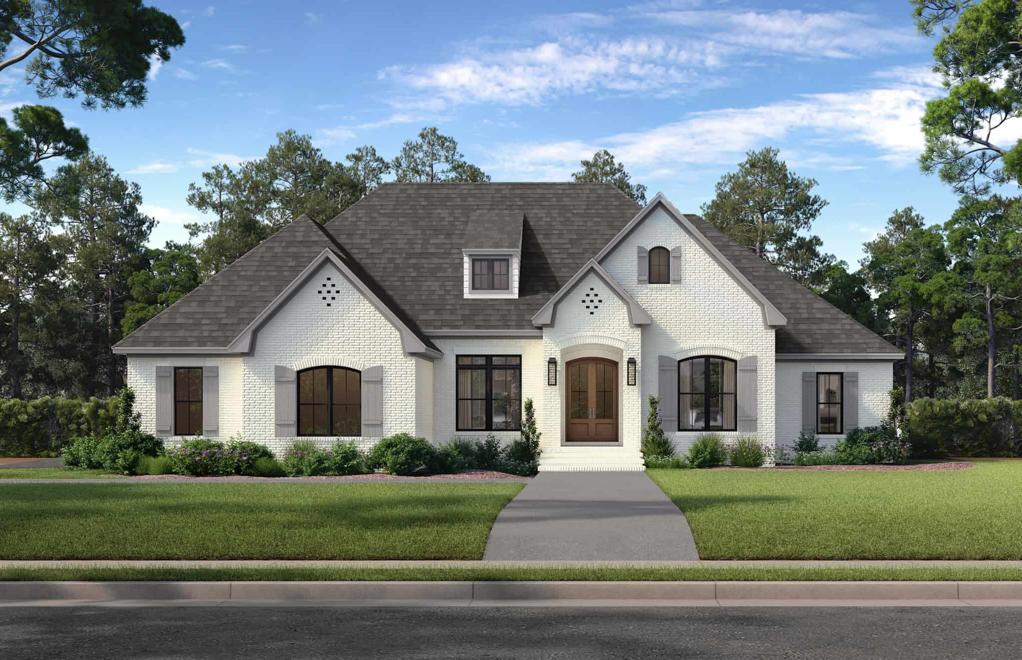 Front View of this 4-Bedroom,2506 Sq Ft Plan -142-1162