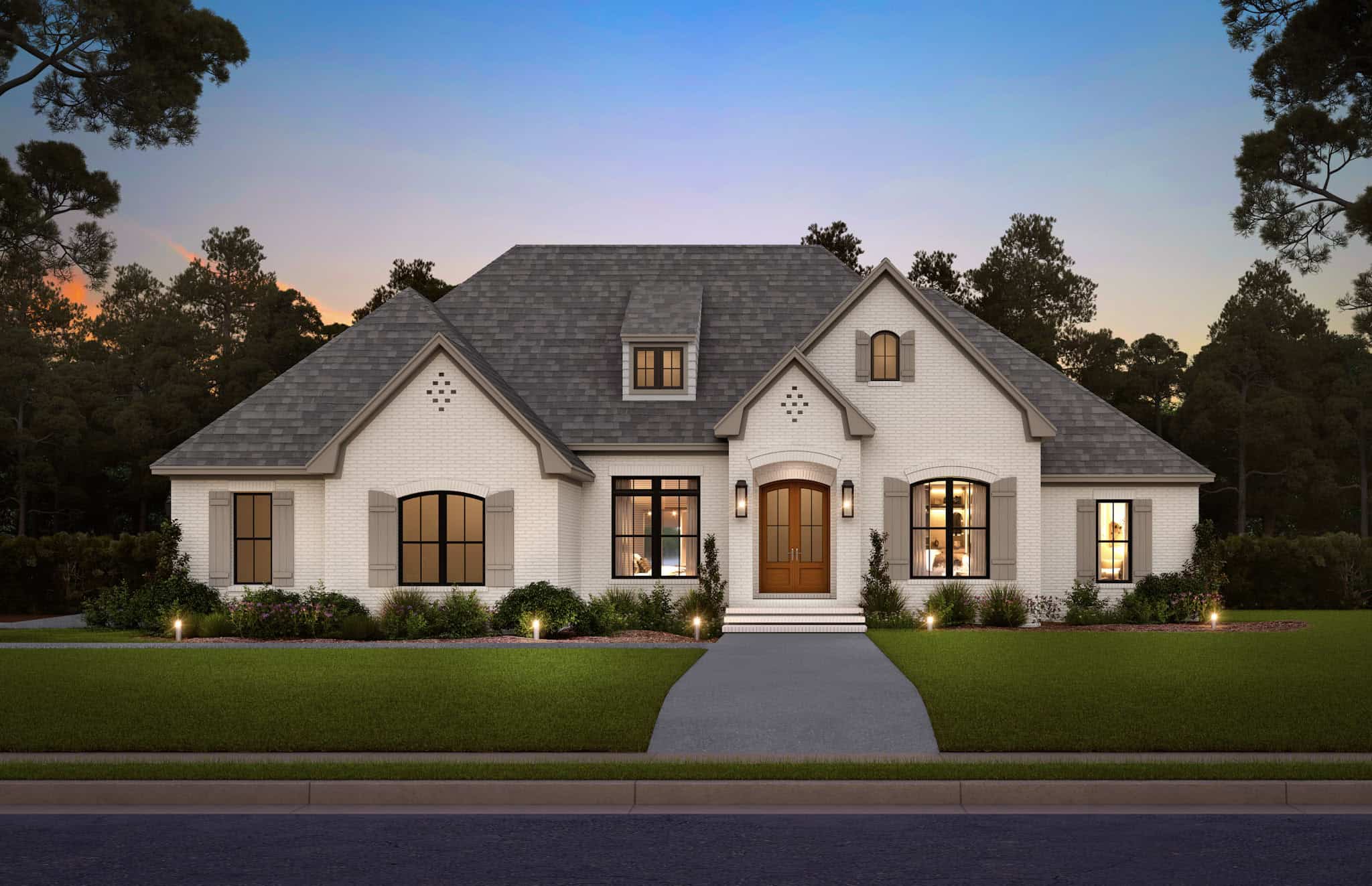 Front View of this 4-Bedroom,2506 Sq Ft Plan -142-1162
