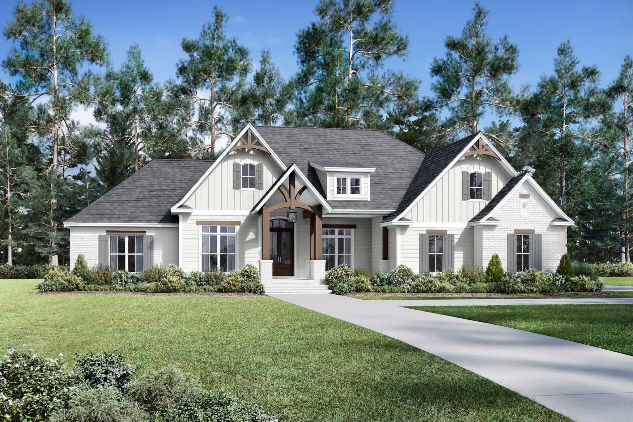 Front View of this 4-Bedroom,2641 Sq Ft Plan -142-1170