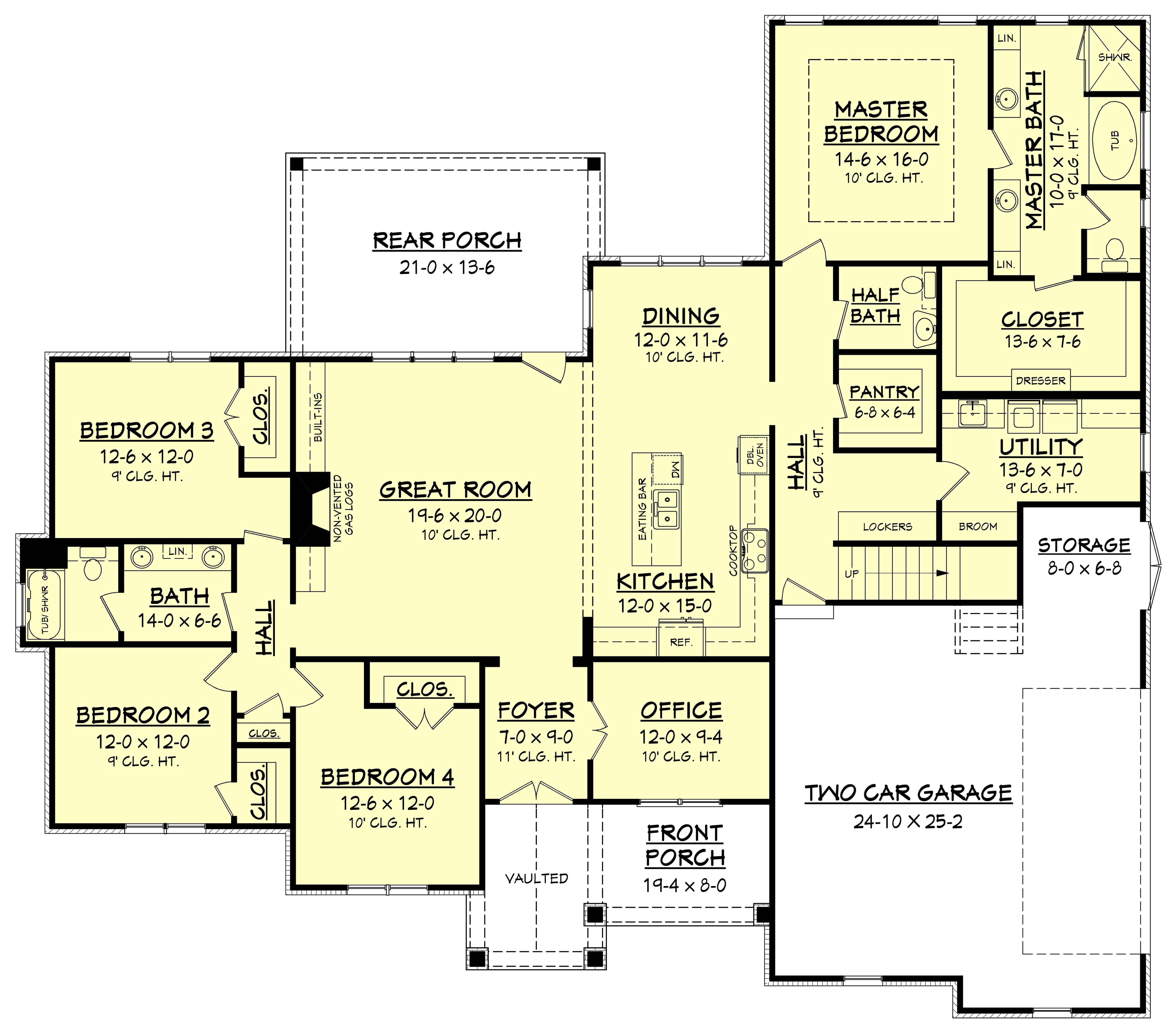 4 Bedrm, 2641 Sq Ft Country House Plan 1421170 4 Bedrm, 2641 Sq Ft Country House Plan 1421170