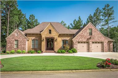 3-Bedroom, 2487 Sq Ft Country House Plan - 142-1171 - Front Exterior