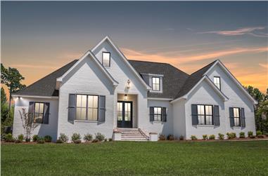 4-Bedroom, 2404 Sq Ft Country House Plan - 142-1188 - Front Exterior