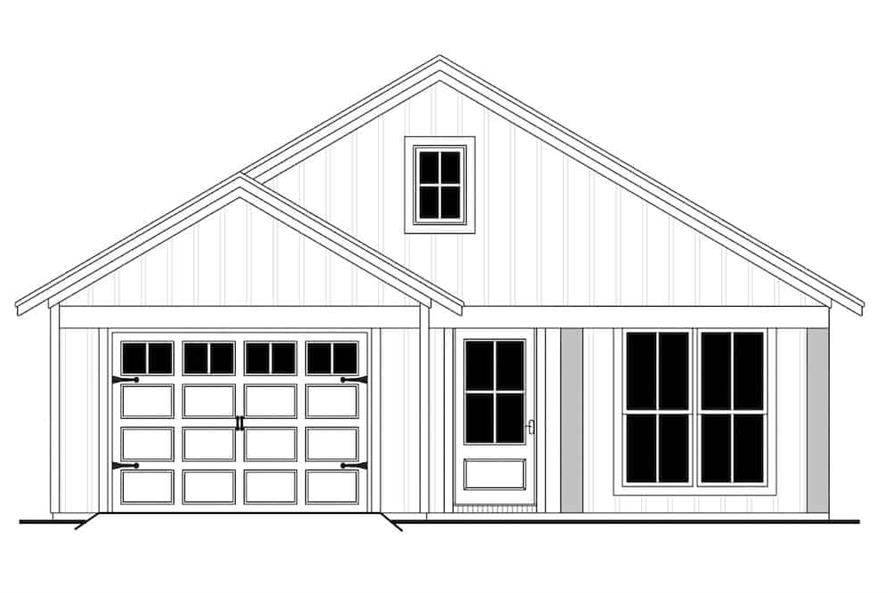 142-1221: Home Plan Front Elevation