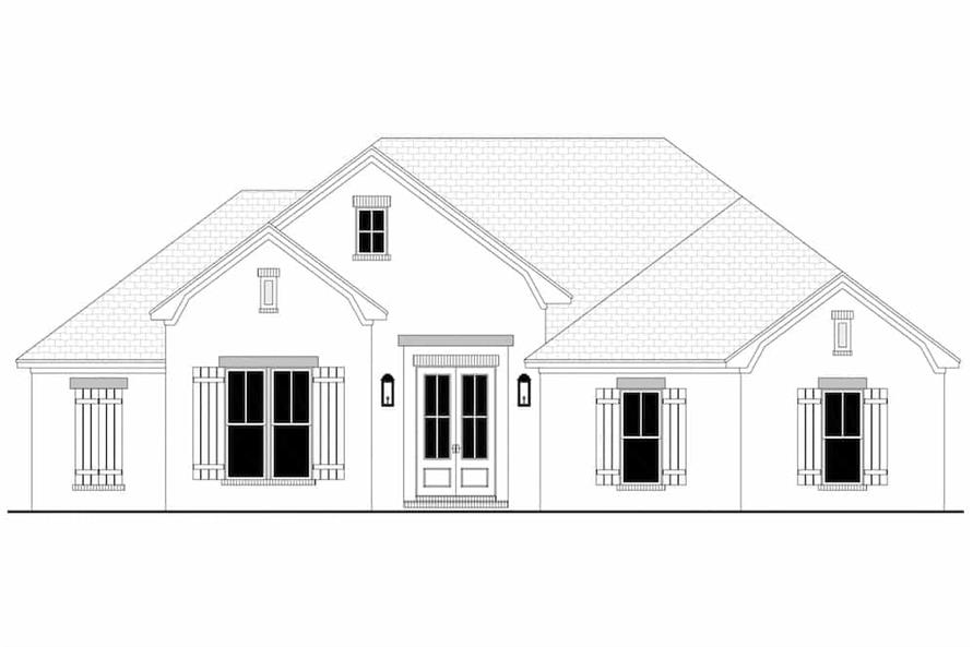 142-1227: Home Plan Front Elevation