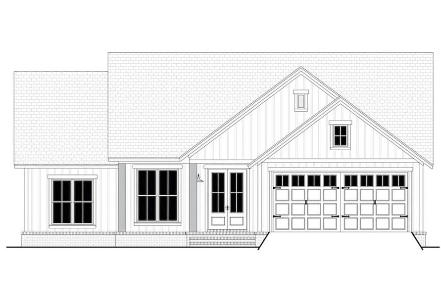 142-1229: Home Plan Front Elevation