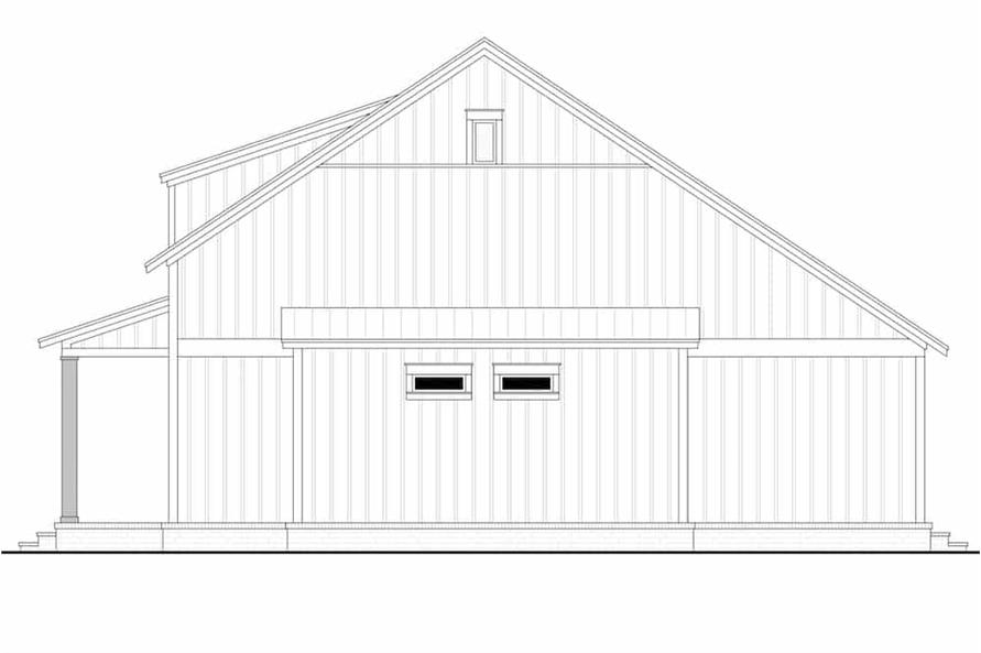 142-1236: Home Plan Right Elevation